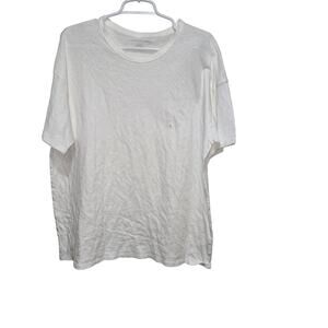 American Eagle White Oversized Boxy Tee Large NWT